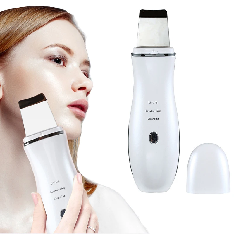 Перезаряжаемое ультразвуковое средство очистки для лица Ион кожи скруббер