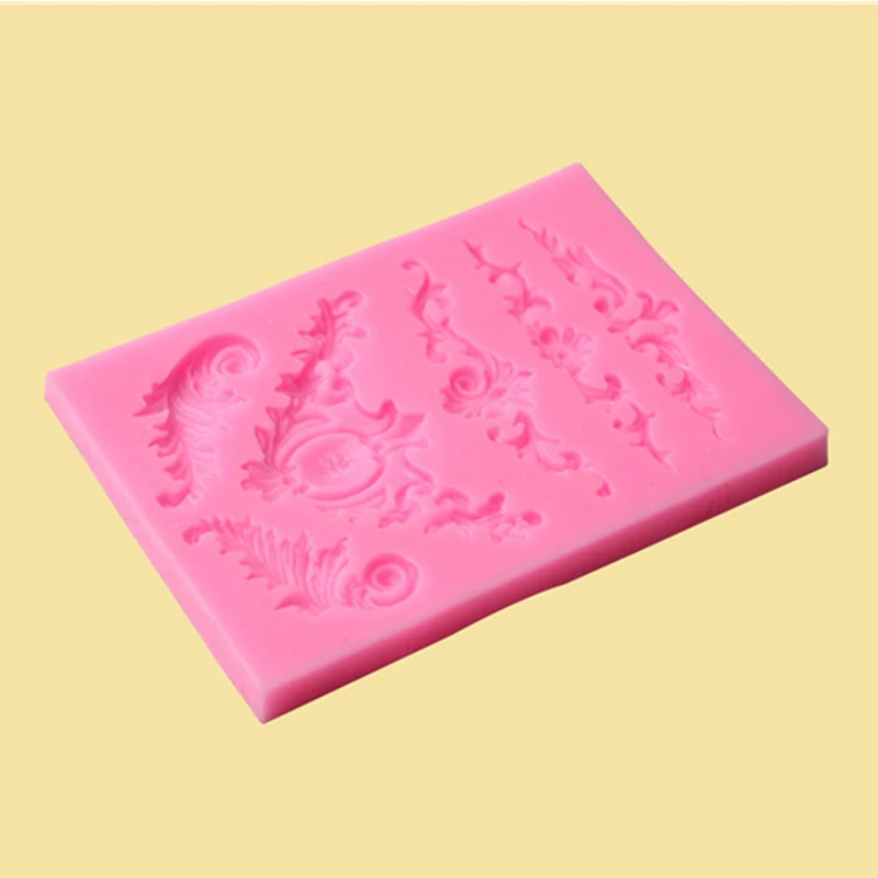 

Silicone Mold Sculpted Vintage Flower Lace Fondant Cake Decor Sugar Icing Bakeware Cake Tools Cheese Supply Kitchen Accessories