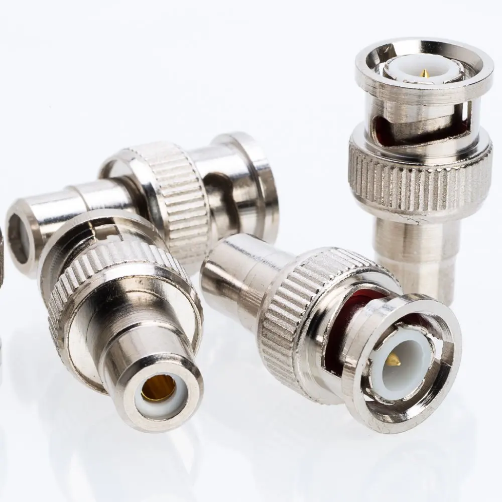 100pcs JR-B9 BNC to RCA Connector Small and short BNC connector for CCTV system CCTV Camera Accessories