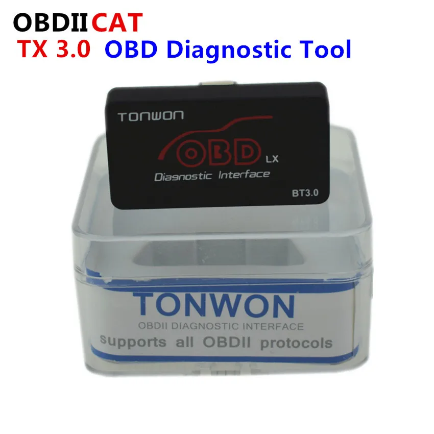Новейший диагностический инструмент TONWOM ELM327 LX Bluetooth BT3.0 OBD Автомобильный