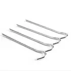 Алюминиевые Нескользящие и устойчивые металлические колышки для палатки, крючок, дизайн для кемпинга, палатки, аксессуары для ногтей, 1 шт.