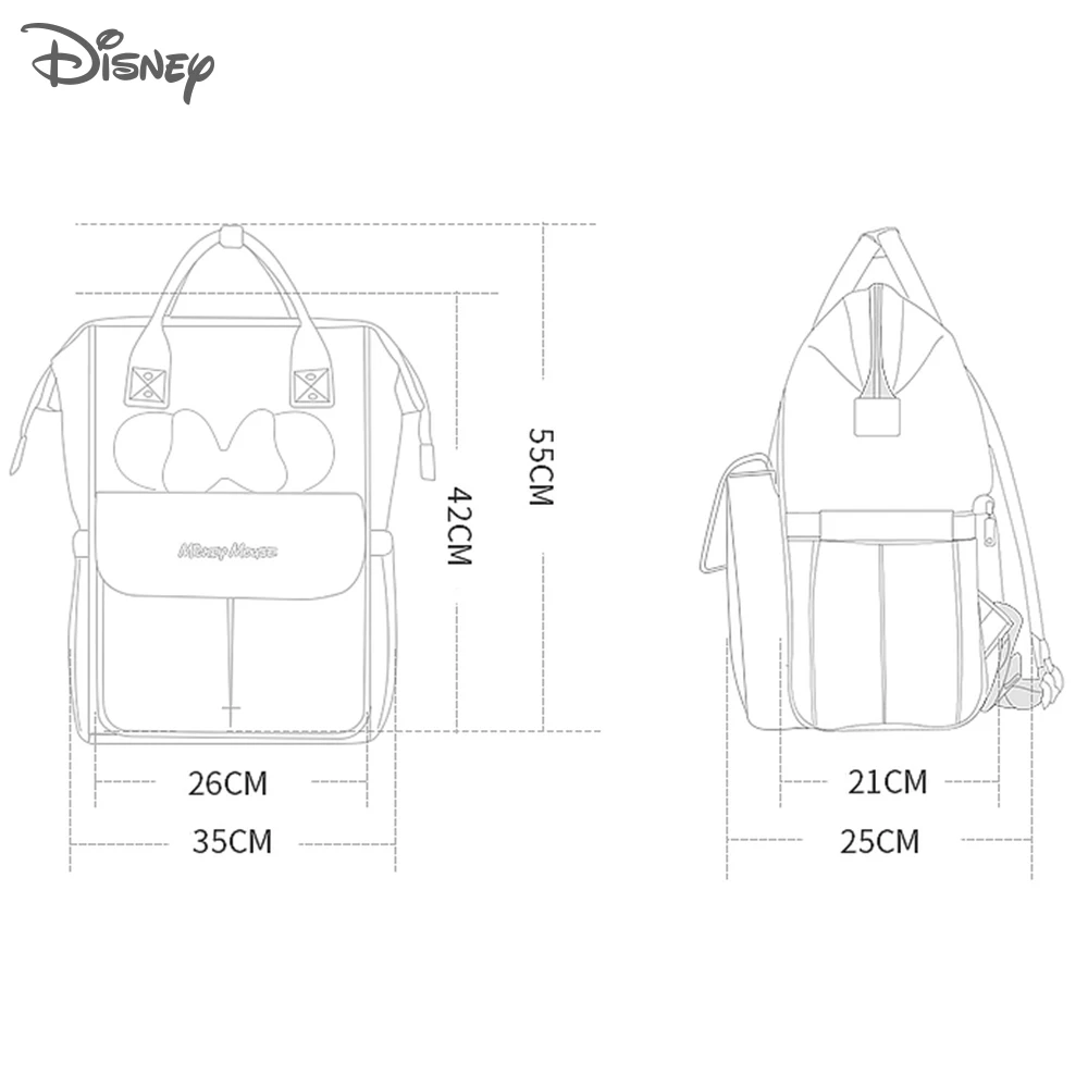 Disney Minnie USB сумка для подгузников коляска рюкзак мам детские сумки ухода большая