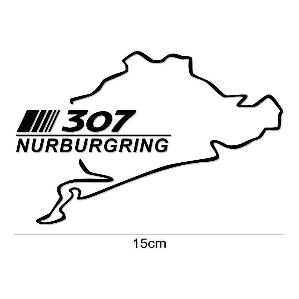 Гоночный Nurburgring крышки топливного бака автомобиля Декор Стикеры Авто
