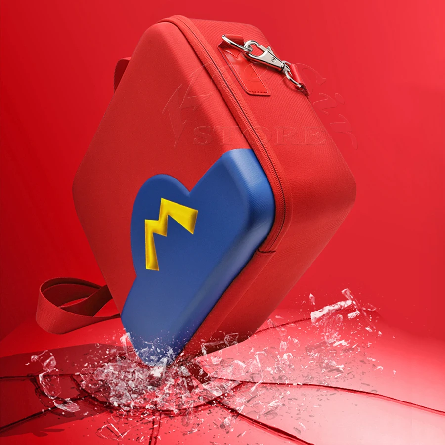 Новейший роскошный большой чехол Nintendo Switch сумка для консоли switch красная из ЭВА