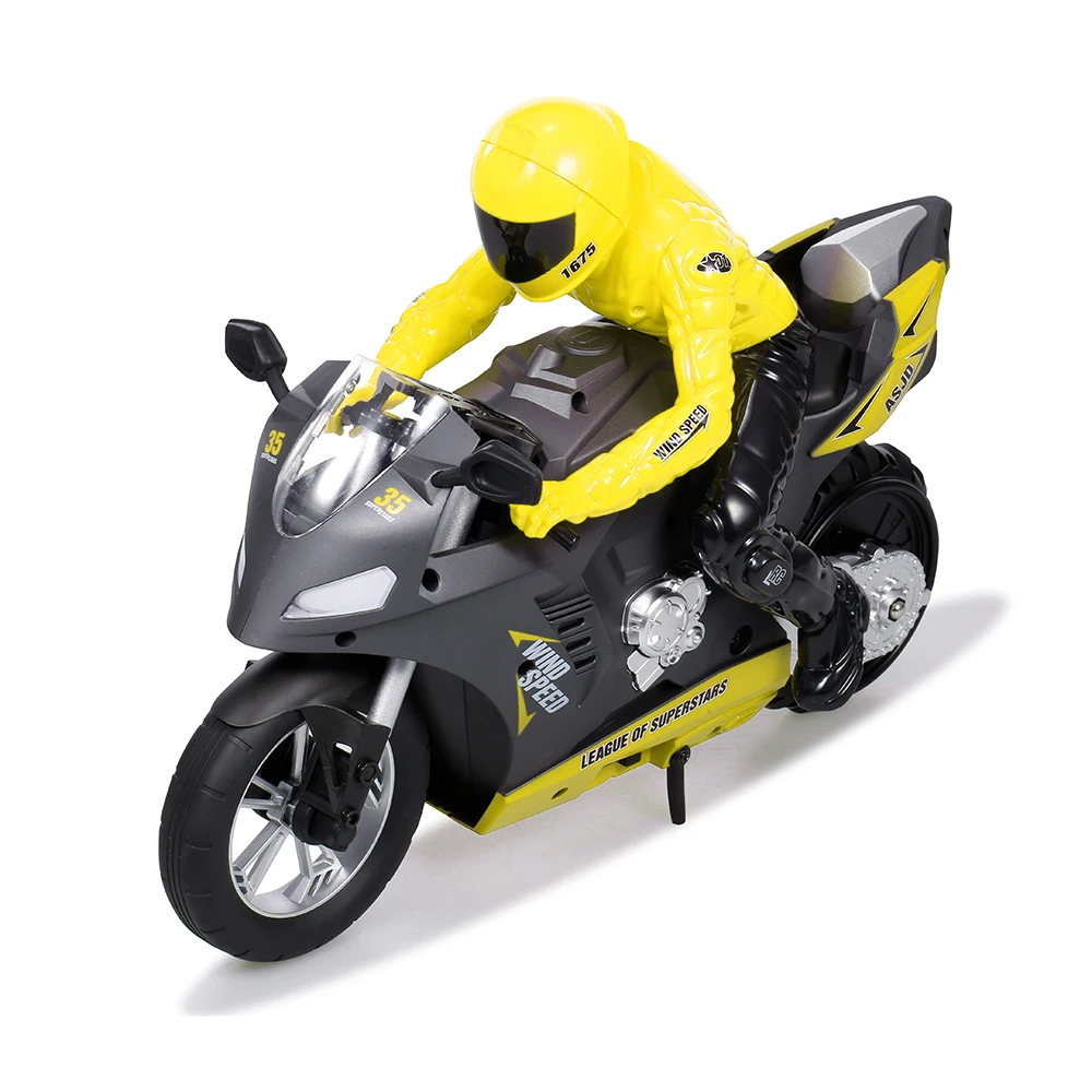RC Мотоцикл 1:6 360 градусов спиннинг дрейф трюк мотоциклы стенд 20 км/ч 2WD 6 осевой