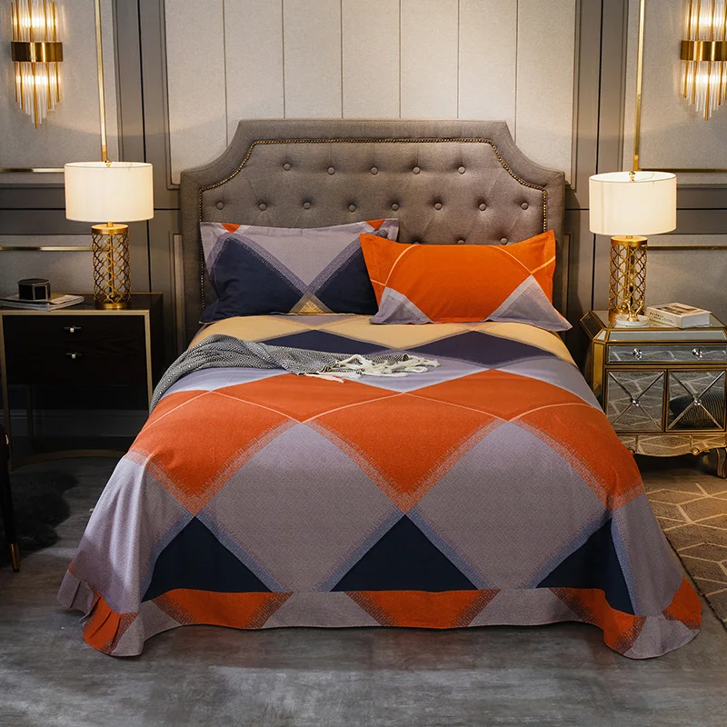 Роскошный набор постельного белья из 100% хлопка 600TC 3 шт. двуспальный теплый