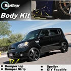 Дефлектор для губ для KIA Soul, передний спойлер, юбка для TopGear Friends, тюнинг автомобиля, комплект кузова, полоса