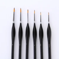 6 pcs pen nylon wool hook line for art painting supplies set watercolor gouache acrylics oil paint brushes triangle pole