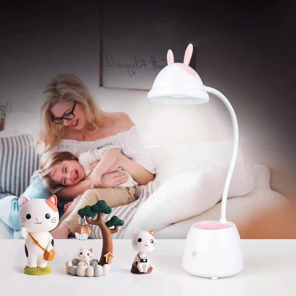 портативный Светодиодная настольная лампа Сенсорный выключатель Защита для