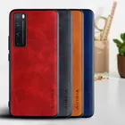 Чехол для Huawei Nova 7 7 Pro funda роскошный винтажный кожаный мягкий ТПУ Твердый чехол для телефона из поликарбоната для huawei nova 7 pro Чехол coque capa