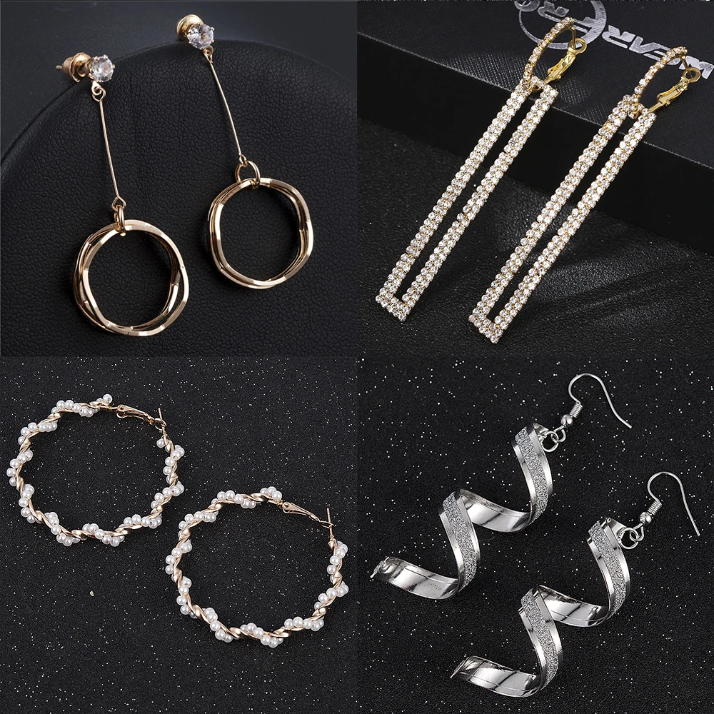 Оптовая продажа НОВЫЕ геометрические серьги для женщин ювелирные изделия