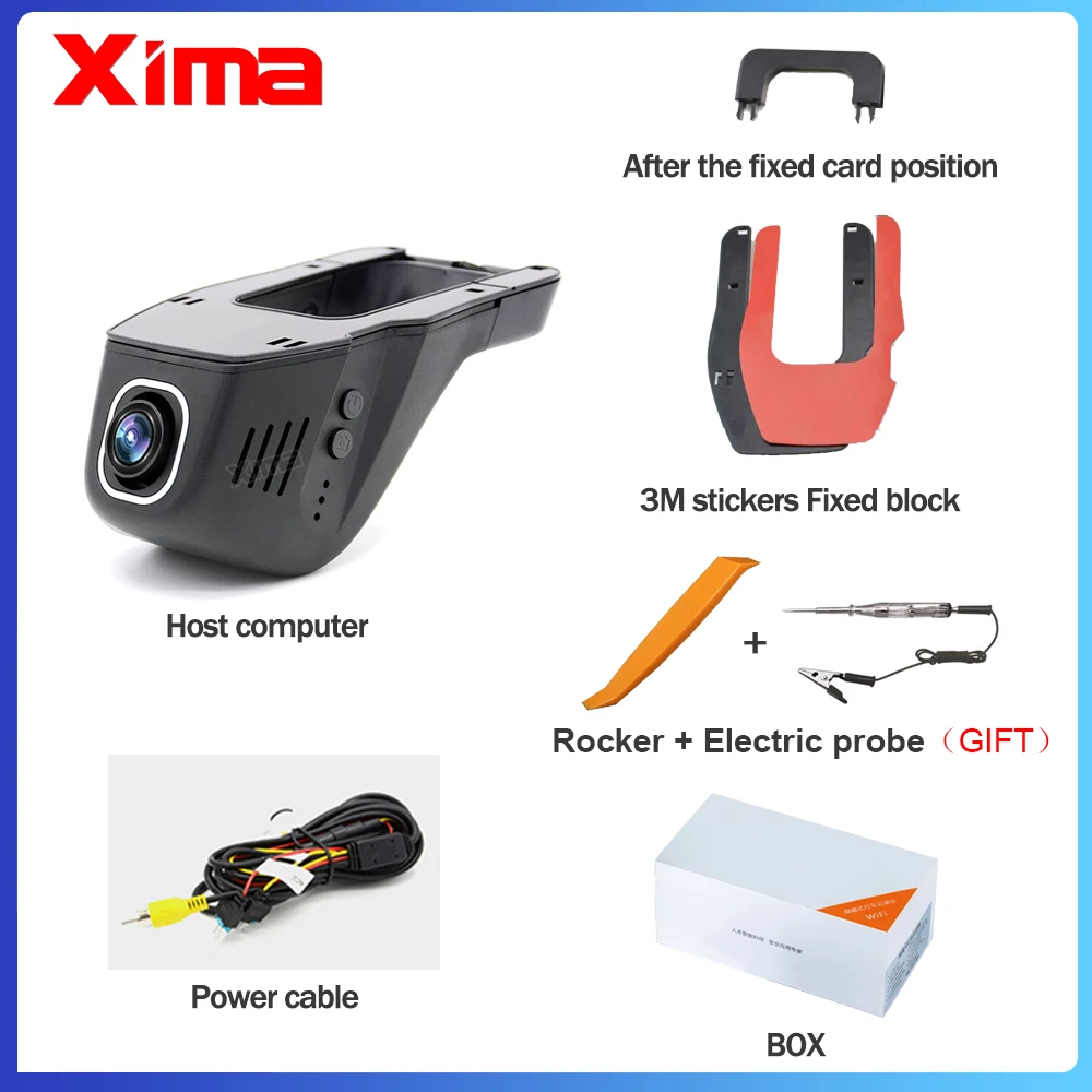 Wi-Fi автомобильный видеорегистратор цифровой видеокамера 1080P ночная версия Novatek