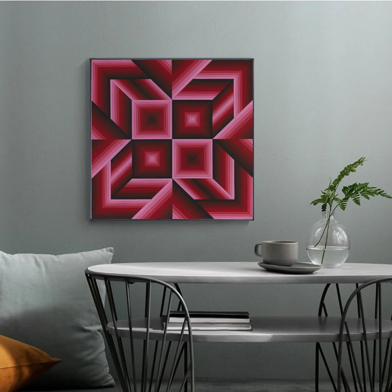 VICTOR VASARELY плакат геометрические абстрактные холст покраска стены декоративный художественные картины для гостиной Куадрос домашний декор квадратный