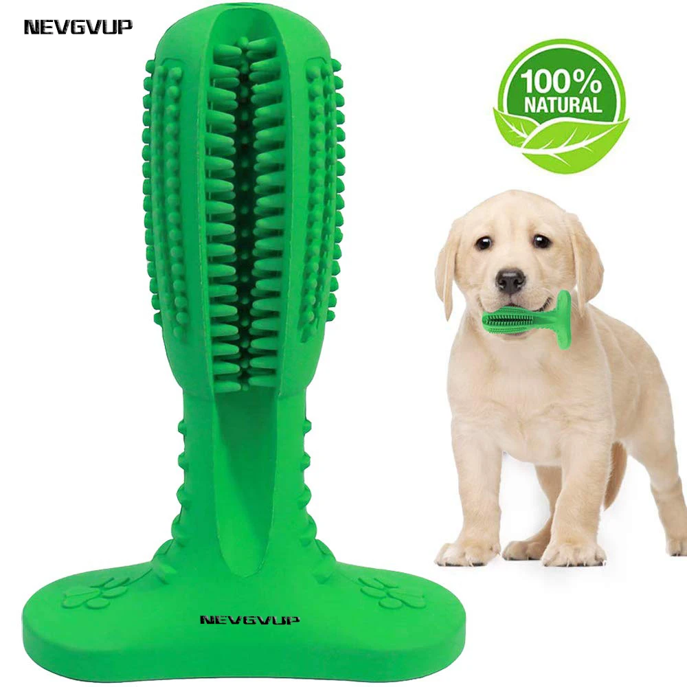 NEVGVUP собака зубная щетка для питомца собаки мята жевательные игрушки собачий