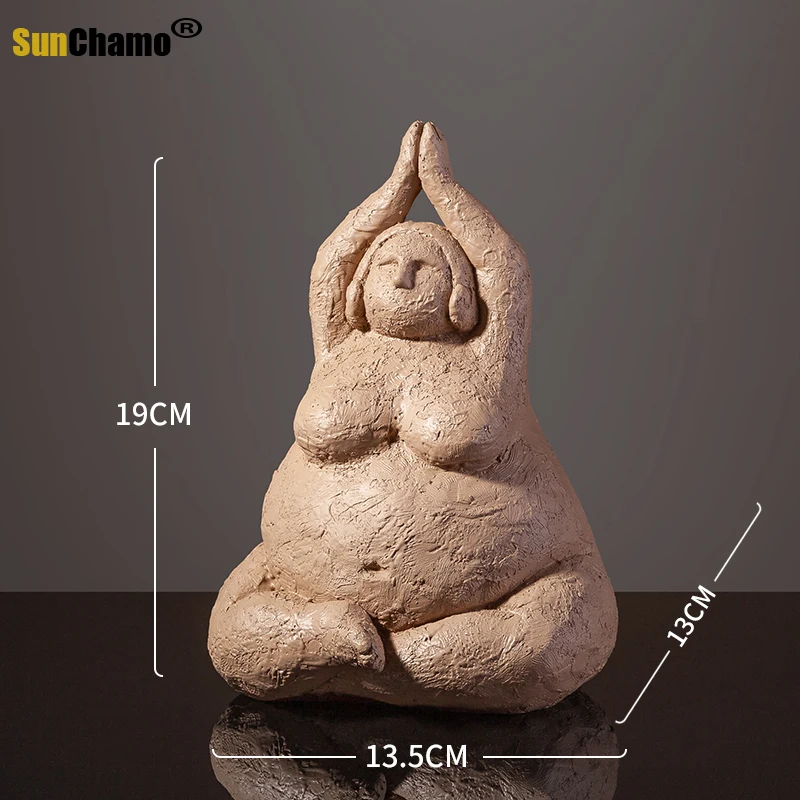 Современные декоративные фигуры стоячие приседания толстые женщины украшение