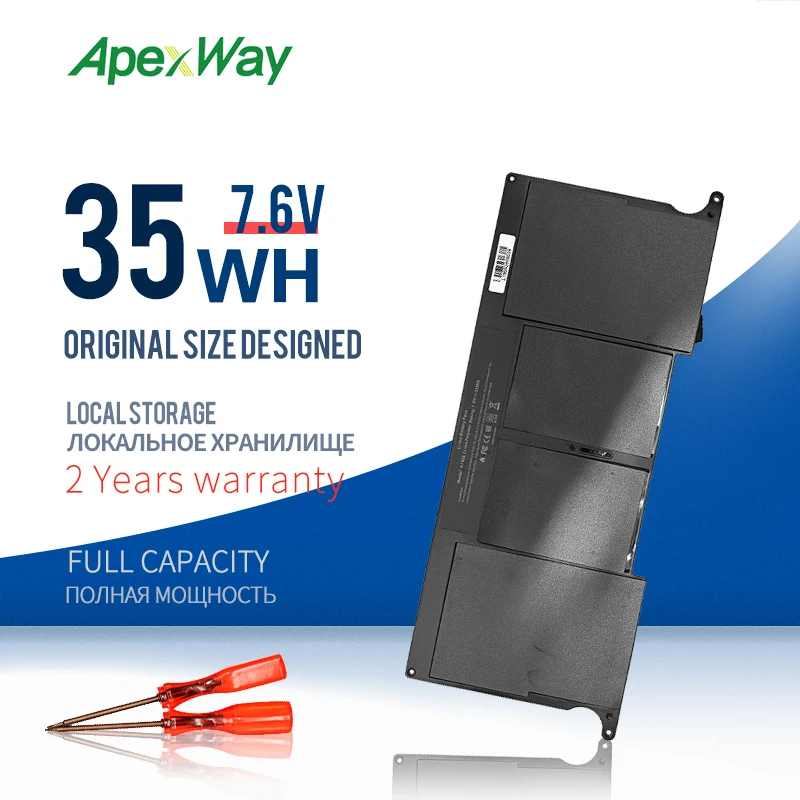 ApexWay 35WH 7 6 V Новый аккумулятор для ноутбука Apple MacBook Air 11 &quotA1406 A1495 A1370 2011 версия A1465