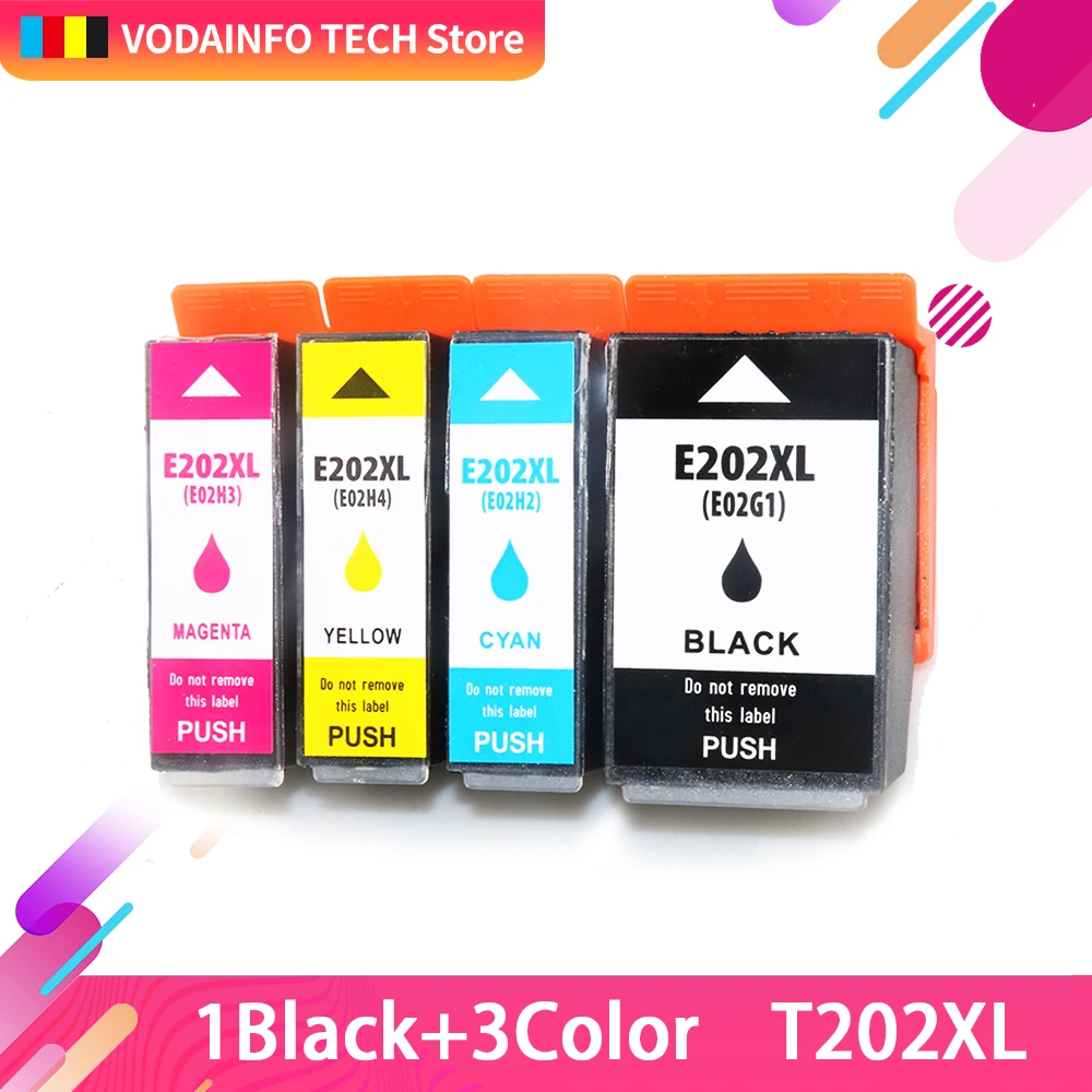 Перезаправляемый картридж QSYRAINBOW Europe T202XL 202XL с чипом для Epson Expression premium XP-6000 XP-6005