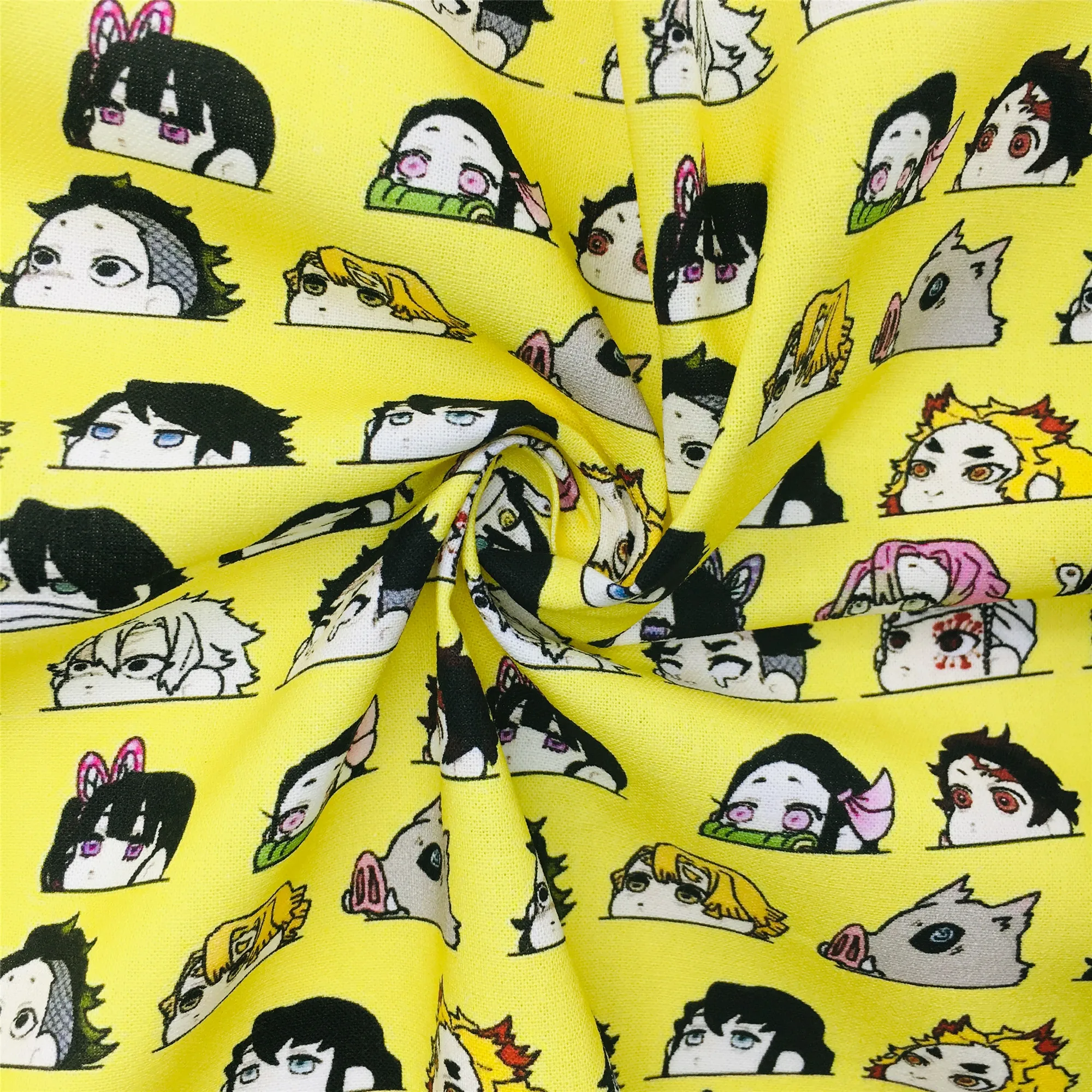 50*145 см японская аниме полиэфирная хлопковая/чистая хлопчатобумажная ткань для