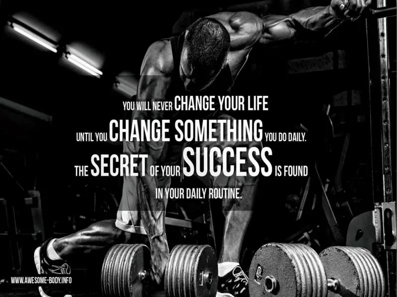 

Мотивационные цитаты для бодибилдинга, поп-арт для упражнений, Шелковый плакат, домашний Настенный декор 24x36 дюймов