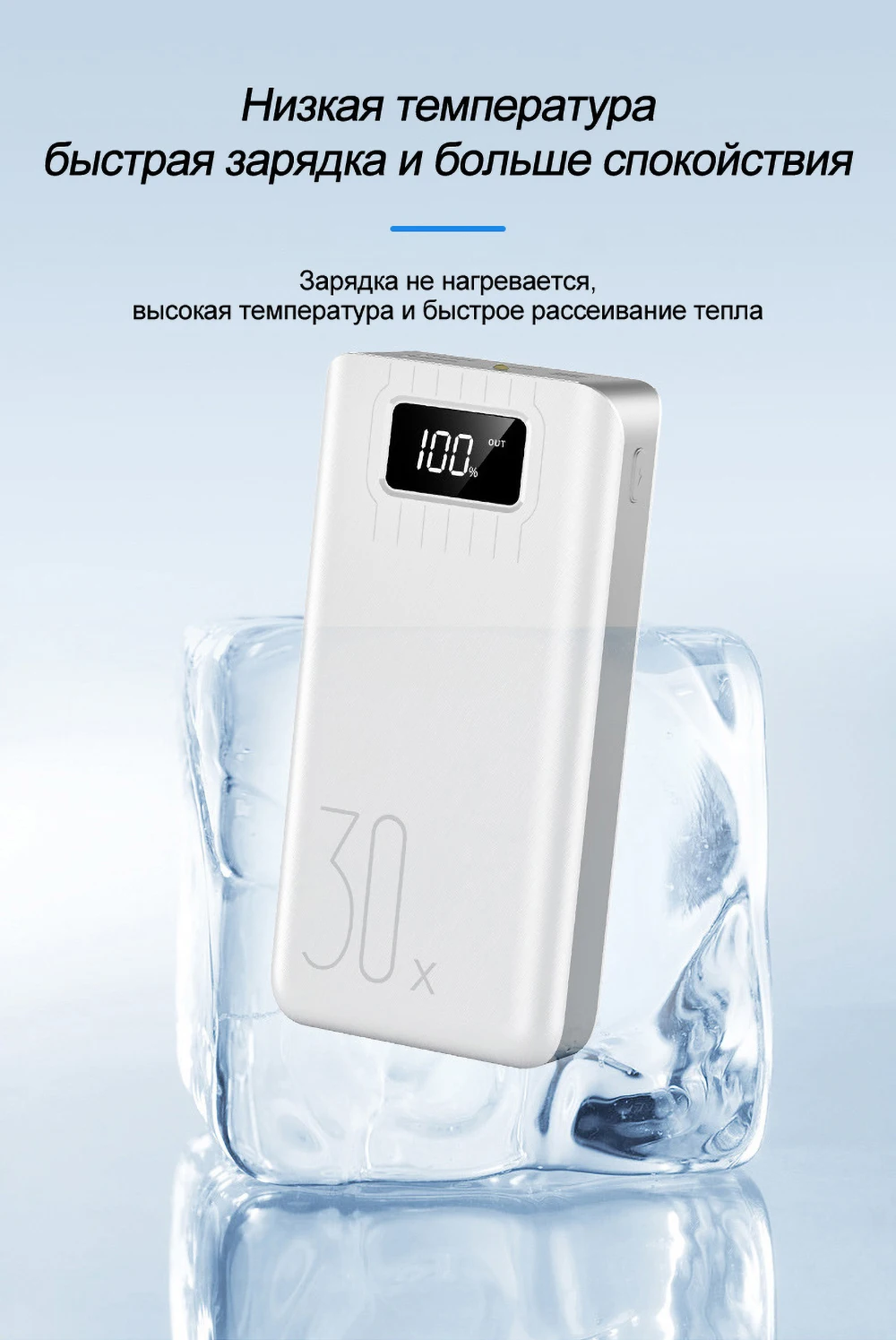 30000 мАч светодиодный внешний аккумулятор с дисплеем для iPhone, samsung, планшетов, внешний аккумулятор с двойным USB зарядным устройством, QC, быстрая зарядка, внешний аккумулятор