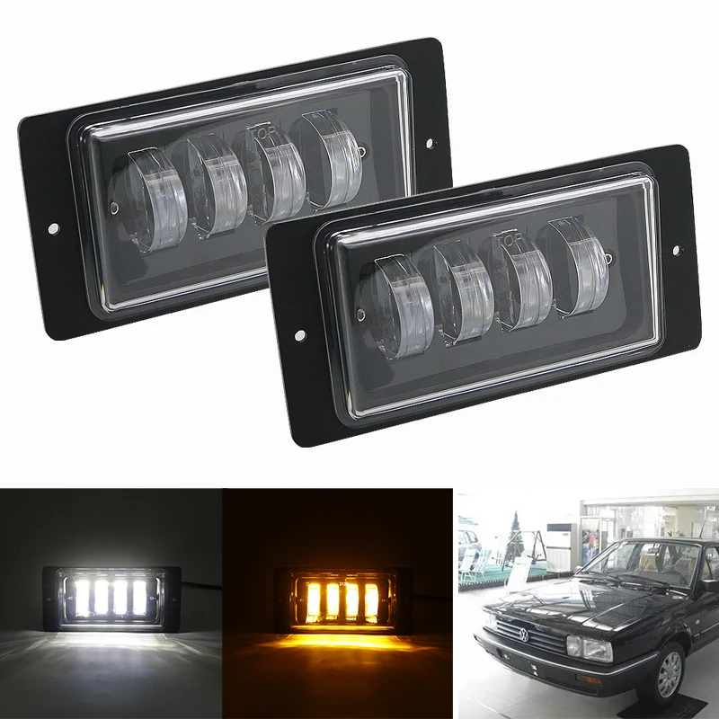 Автомобильные лампы алюминий белый янтарь 3/4 Led Противотуманные фары s для