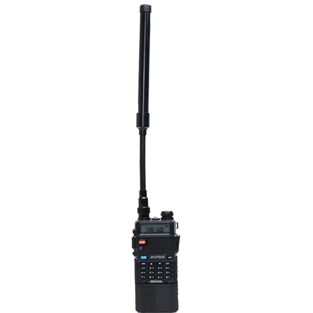 ABBREE AR 148 Gooseneck тактическая антенна SMA Female VHF UHF Складная для Baofeng|Запчасти и