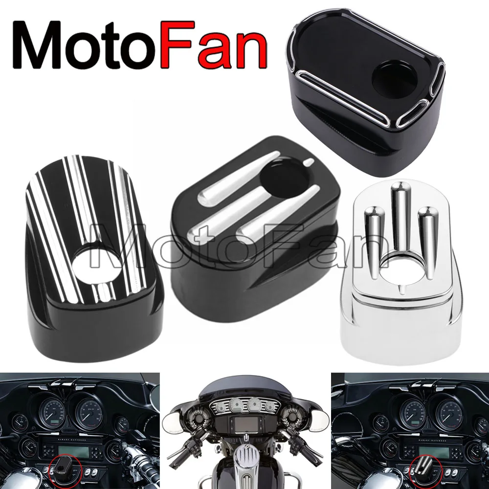 Переключатель зажигания мотоцикла обложка для Harley Davidson Touring Road Electra Street Glide Trike FLHX FLTR FLHT