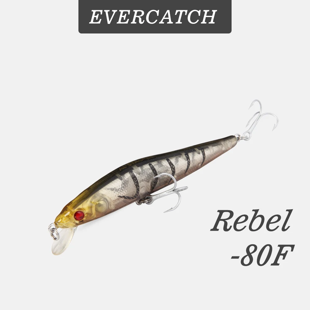 Evercatch Rebel 80 мм/5 8 Г дайвинг с неглубоким погружением jerkbait плавающие приманки в виде