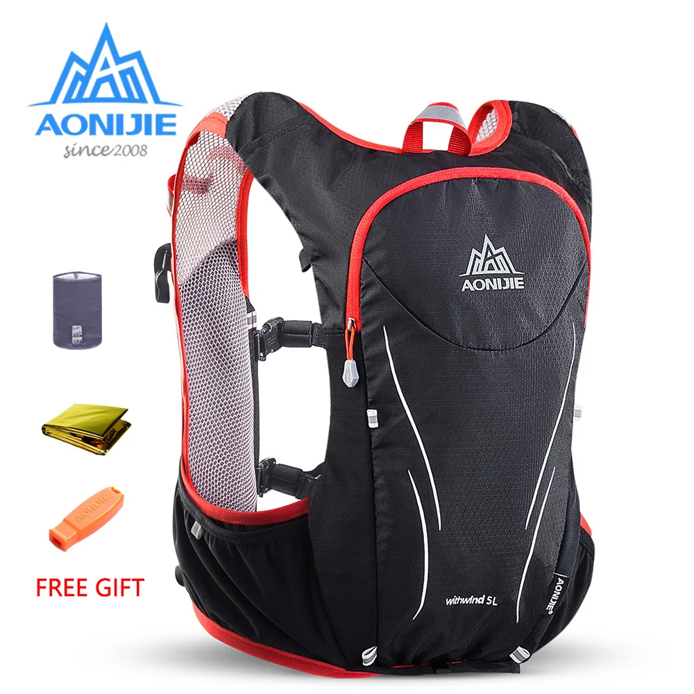 

AONIJIE C928 5L Hydration Backpack Rucksack Bag Vest Harness For 2L Water Bladder Hiking Camping Running Marathon Race Sports