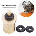Портативный латунный адаптер для заправки газом, адаптер для заправки газового баллона для наружного кемпинга, пешего туризма, плиты для пикника, практичный адаптер для заправки газового баллона