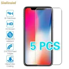 5 шт. закаленное стекло для iPhone 11 Pro Max SE 2020 X XS MAX XR 6 6s 7 8 Plus 5 5s SE 5c, Защитная пленка для экрана, защитное стекло