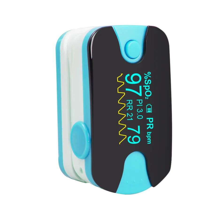 Новый цветной OLED Пальчиковый пульсоксиметр с звуковой сигнализацией и