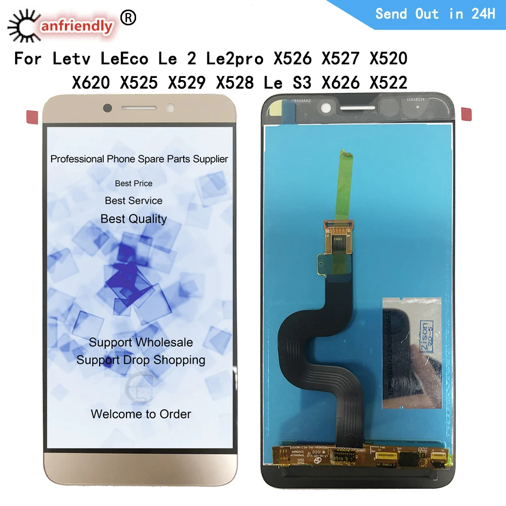 Pantalla LCD para Letv LeEco Le 2 Le2pro, X526, X527, X520, X620, X525, X529, X528 Le S3, X626, X522, montaje de digitalizador t&aacute;ctil de 5,5"-0