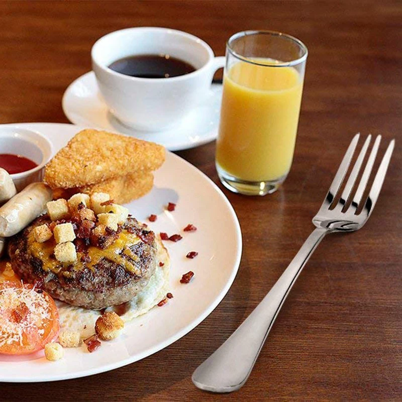 

Dinner Forks, Heavy-duty Stainless Steel Dinner Forks Set of 8