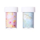 Цветущая мраморная Фольга для ногтей, переводные наклейки для ногтей, наклейки, слайдеры, украшения для дизайна ногтей, аксессуары для маникюра