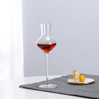 smell cup 150ml tulip liqueur glass whisky smell cup lead free glass test glass high foot foreign wine glass spirit glass ice wi