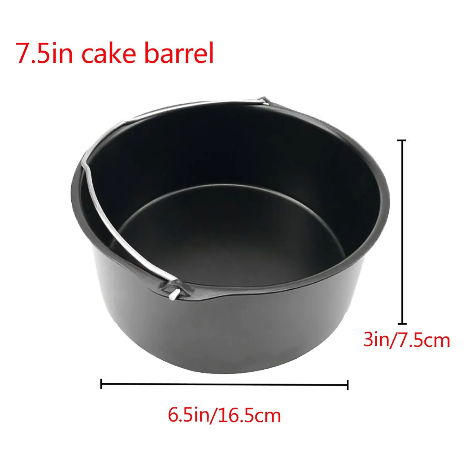 

Non-stick Air Fryer Basket Baking Drain Oil Pan Frying Accessories Kitchenware Dishwasher Safe 5-piece set
