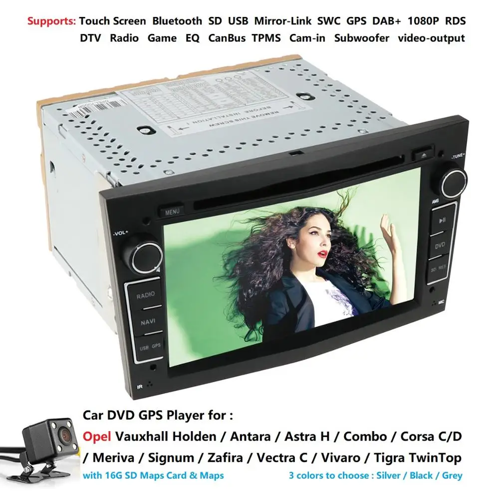 " 2 din автомобильный DVD стерео для Vauxhall Opel Astra H G Vectra Antara Zafira Corsa gps Navi Радио рулевое колесо камера заднего вида