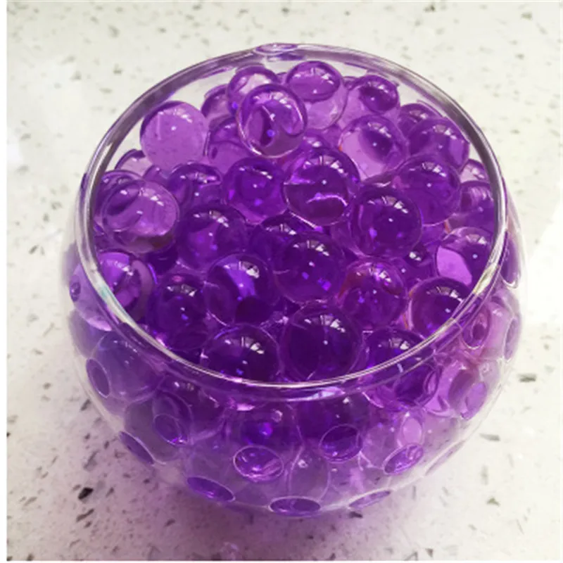 

500 Pcs Of Large Hydrogel Pearl-Shaped Crystal Soil Water Drop Soil Growth Ball Wedding Children's Toy Growth Water Ball