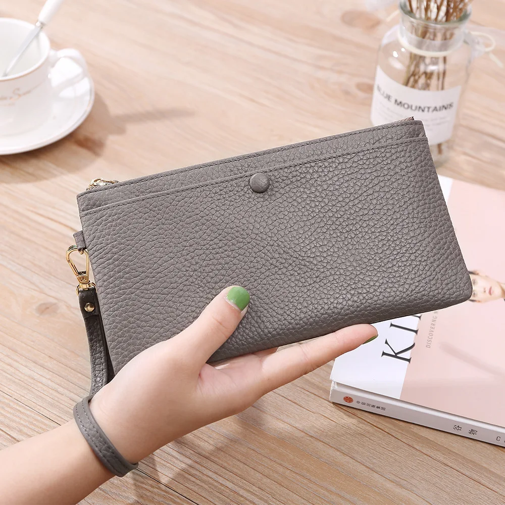 

Cards Holder Wallet Ladies Embroidered Floral Letters Women Long Wallet Clutch Bag 2021 New Purse Phone Card Holder Bag XBL1630