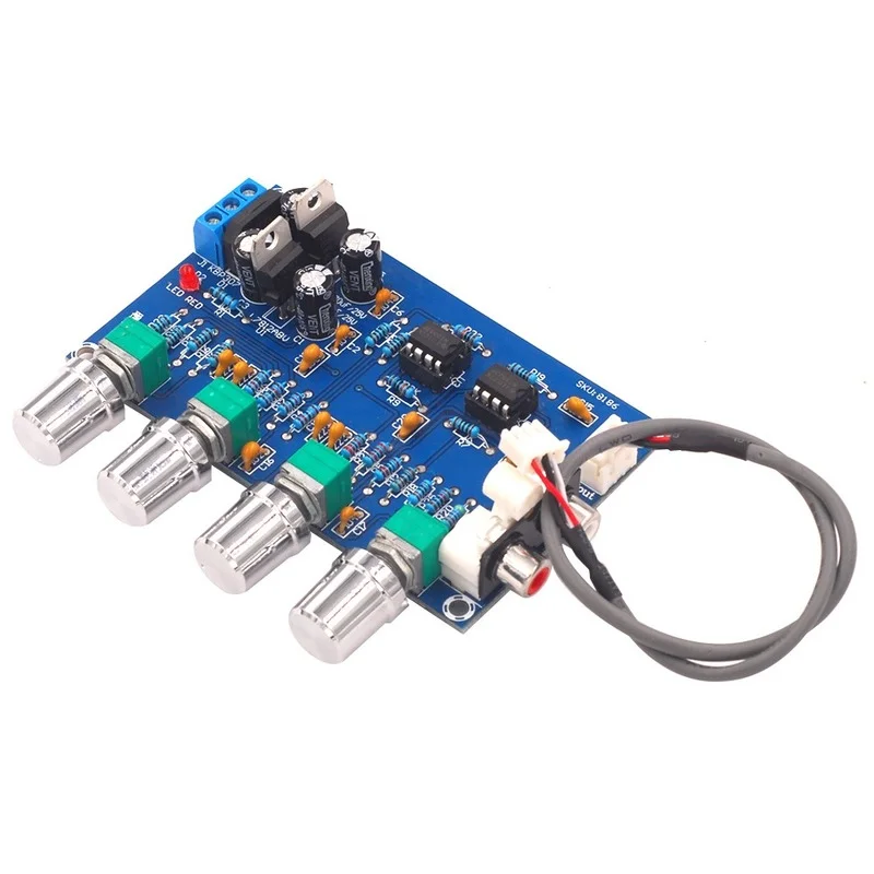 XH-M164 NE5532 Stereo Pre-усилитель предусилитель Tone Board Audio 4 усилитель каналов Module 4CH Control