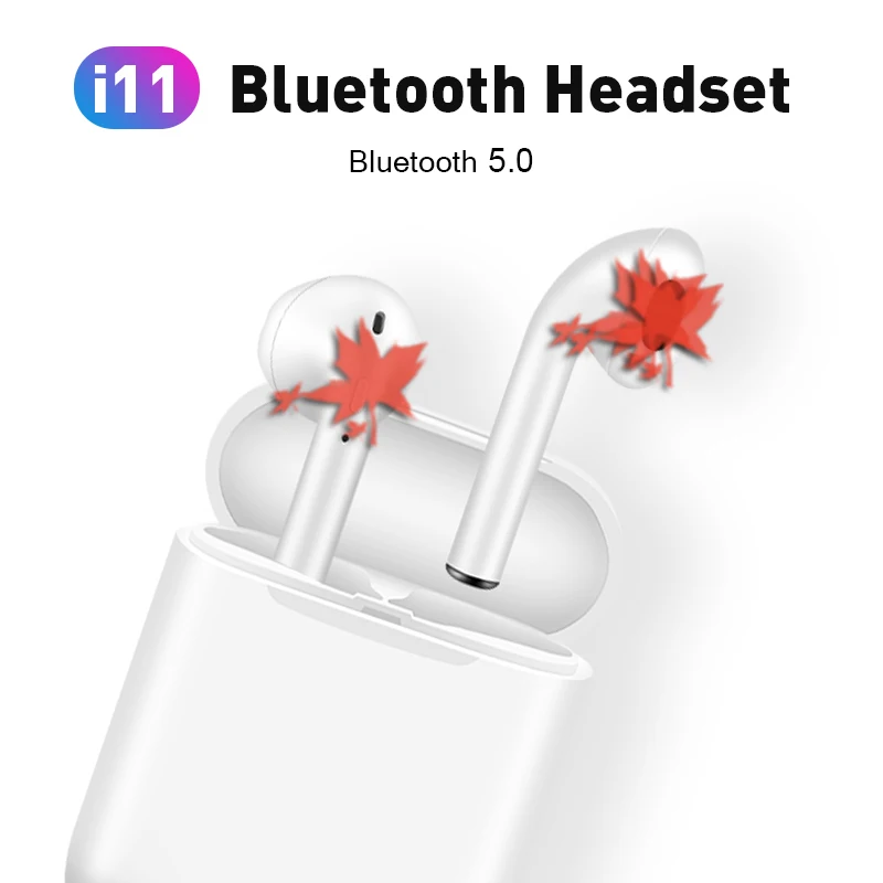 I11 TWS беспроводные наушники Bluetooth 5,0 портативные мини-наушники с зарядным устройством для спорта на открытом воздухе наушники i11-TWS