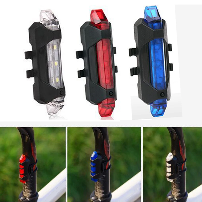 

Bike Taillight Waterproof Riding Rear Light Led Usb Chargeable Mountain Safety Warning Light Bicycle Lamp