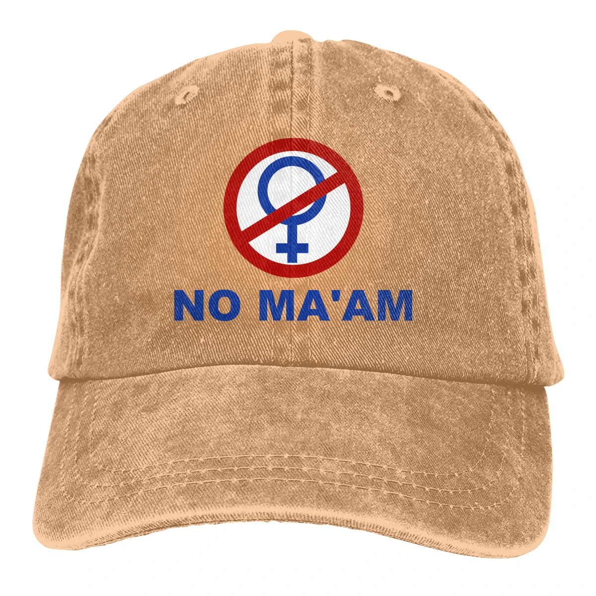

NO MA'AM mens women's Retro Washed Cowboy hat Dad Cap