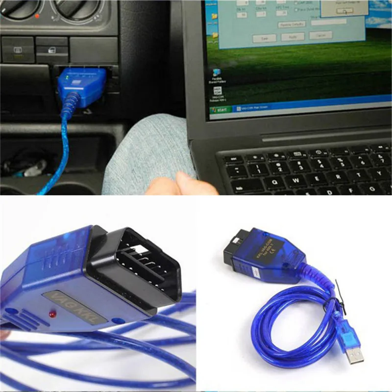Диагностический кабель OBD2 USB-кабель VAG-COM KKL 409 1 для автокресла шт. | Автомобили и