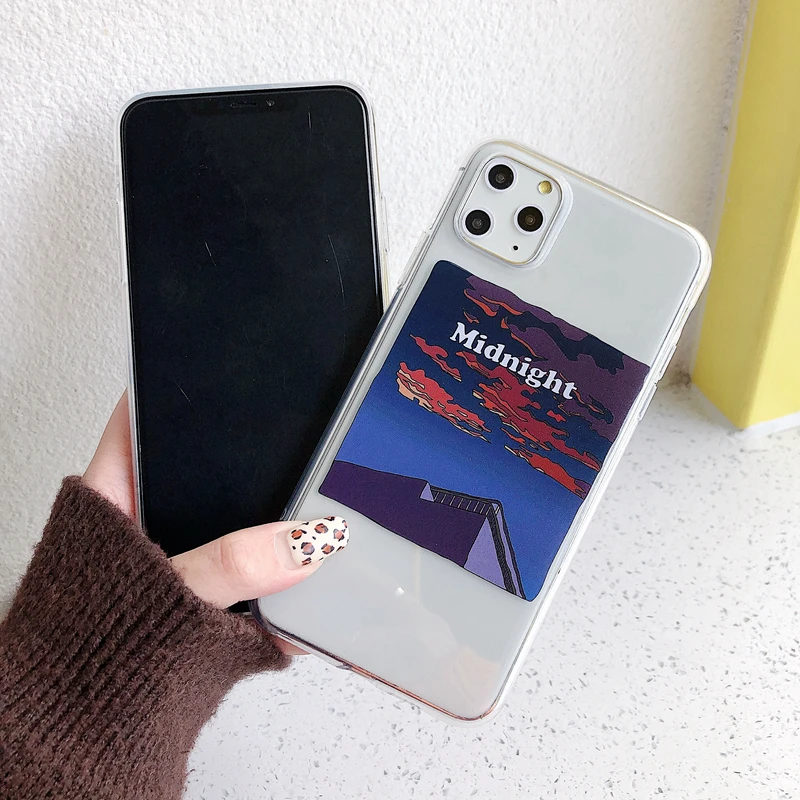 ORYKSZ винтажный ТПУ чехол для телефона с масляной росписью iPhone 11 Pro Max XR XS 7 8 Plus X