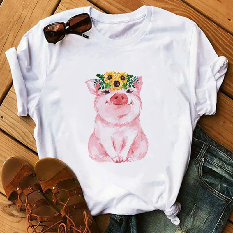 

Summer 2021 new penguin animal graphic cartoon print men's T-shirt Harajuku fashion street hip-hop loose short sleeves Tops