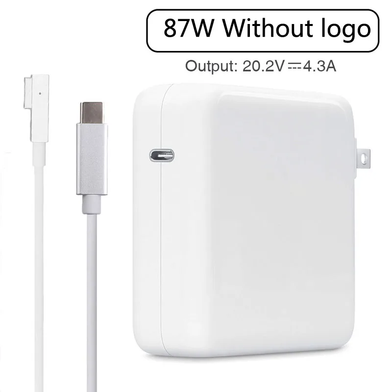 Блок питания с USB Type c 87 Вт наконечником зарядный кабель для Apple Macbook Pro air 13 11 15 17