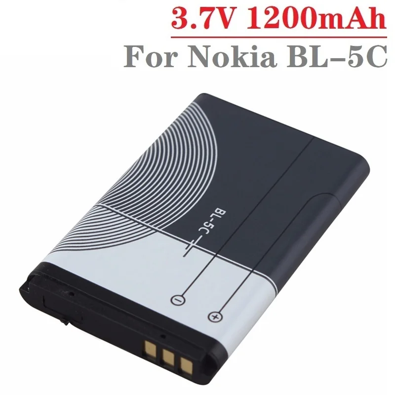 PYLRC 1 шт. BL-5C BL5C BL 5C литийионный Аккумулятор для Батарея Nokia 1112 1208 1600 2610 2600 n70 n71 3 7 v