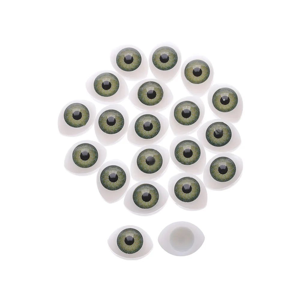 16x23mm-14 20 шт. забавные пластиковые защитные глаза куклы для Животных Игрушечный щенок делая глаза динозавра куклы игрушки DIY ремесло аксессуары - Цвет: 16x23mm-14